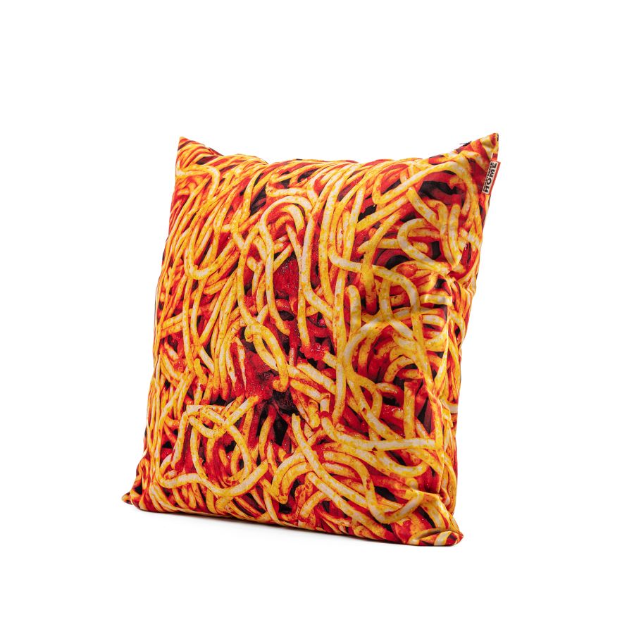 67 x 67 Fabric Cushion Spaghetti by Seletti