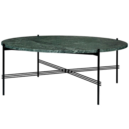 TS Coffee Table Round Ø105 Black/ White Carrara Marble