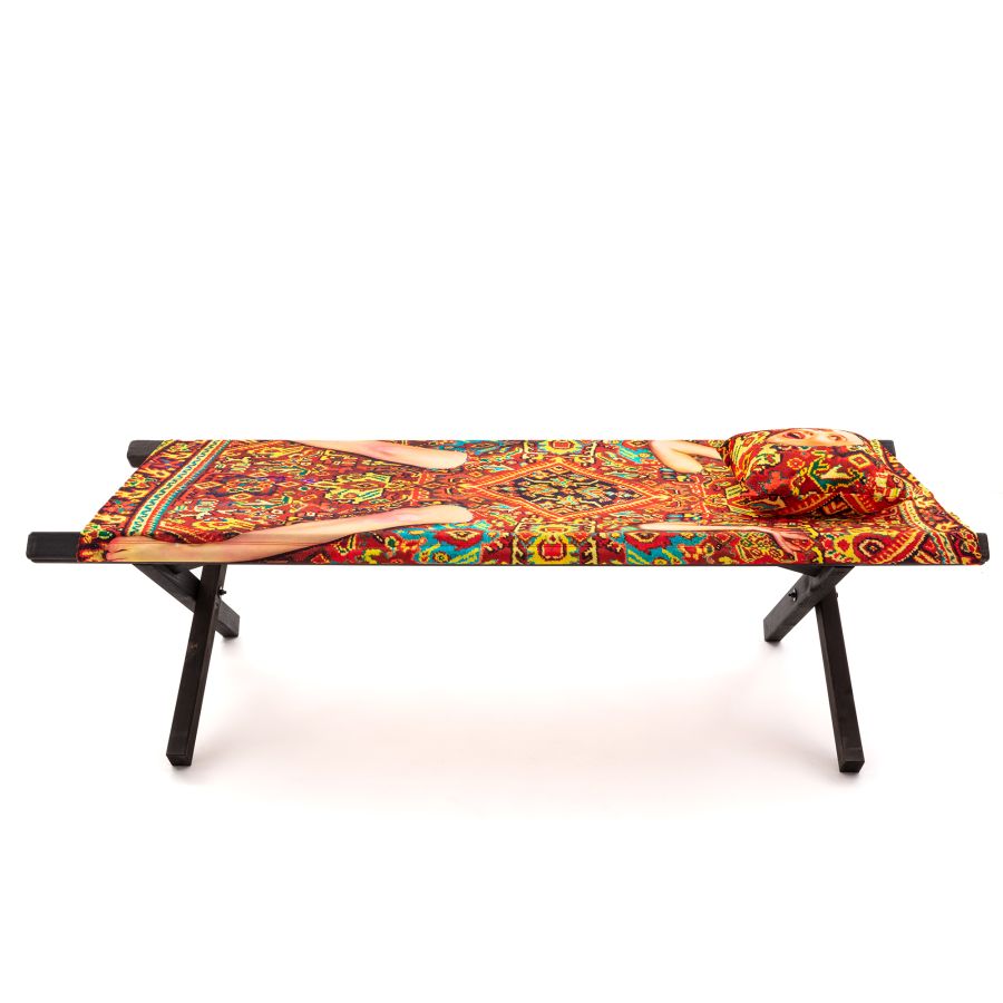 beech and polyester Poolbed Lady on Carpet by Seletti