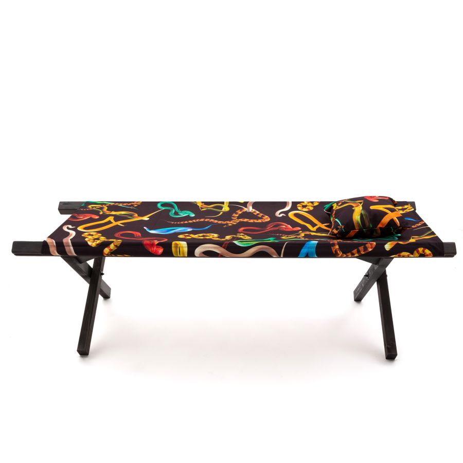 beech and polyester Poolbed Snakes by Seletti