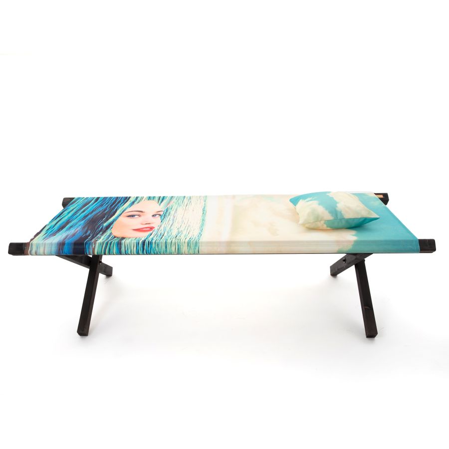 beech and polyester Poolbed Seagirl by Seletti