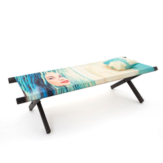 beech and polyester Poolbed Seagirl by Seletti