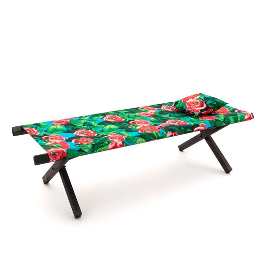 beech and polyester Poolbed Roses by Seletti