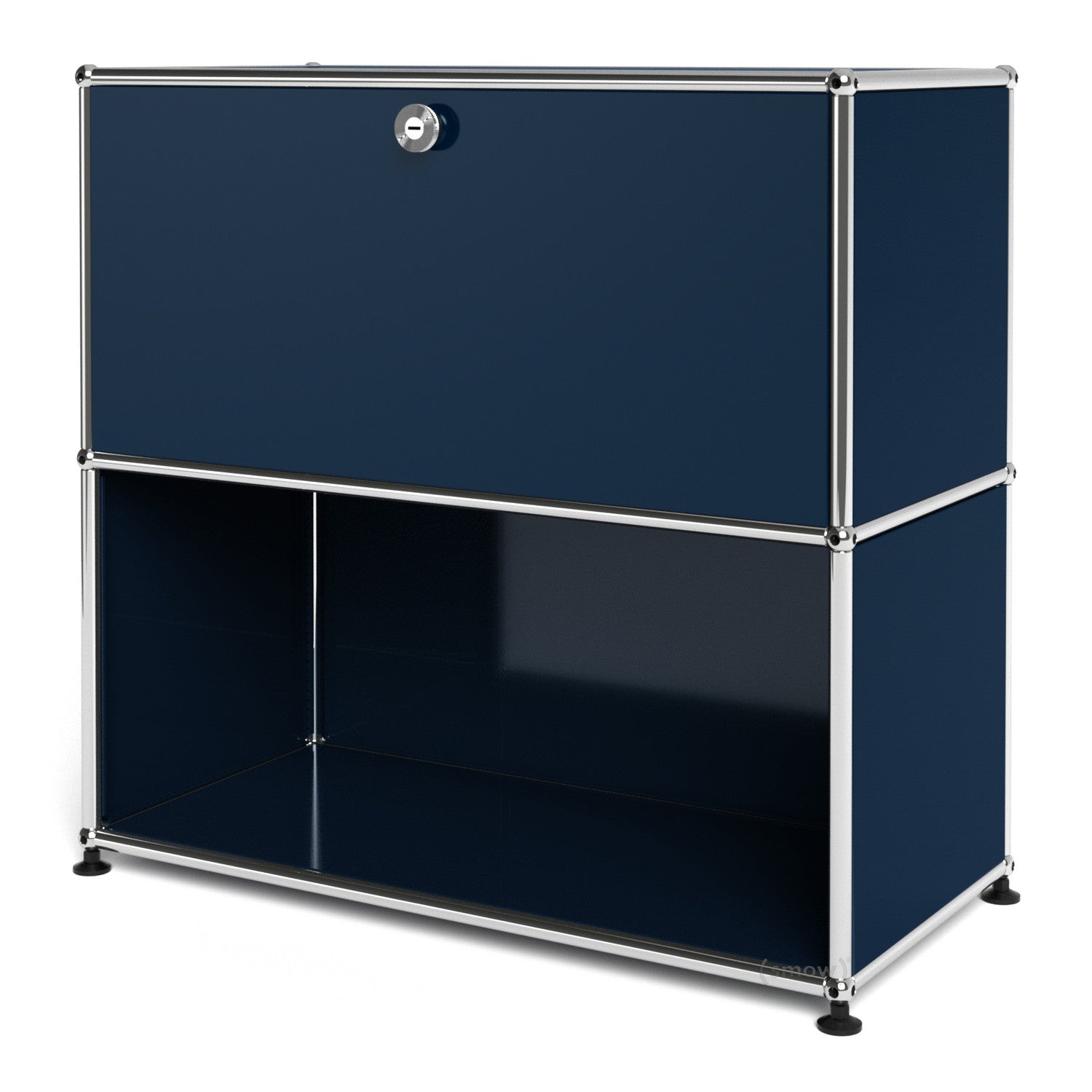 1X2 Module Furniture [W750XD350XH(350+350)] by Usm #Steel Blue [RAL 5011]