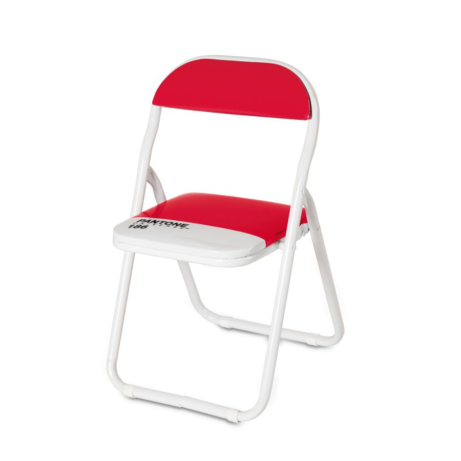 Metal and PVC Folding Chair Baby Chair Pantone by Seletti #Ruby Red