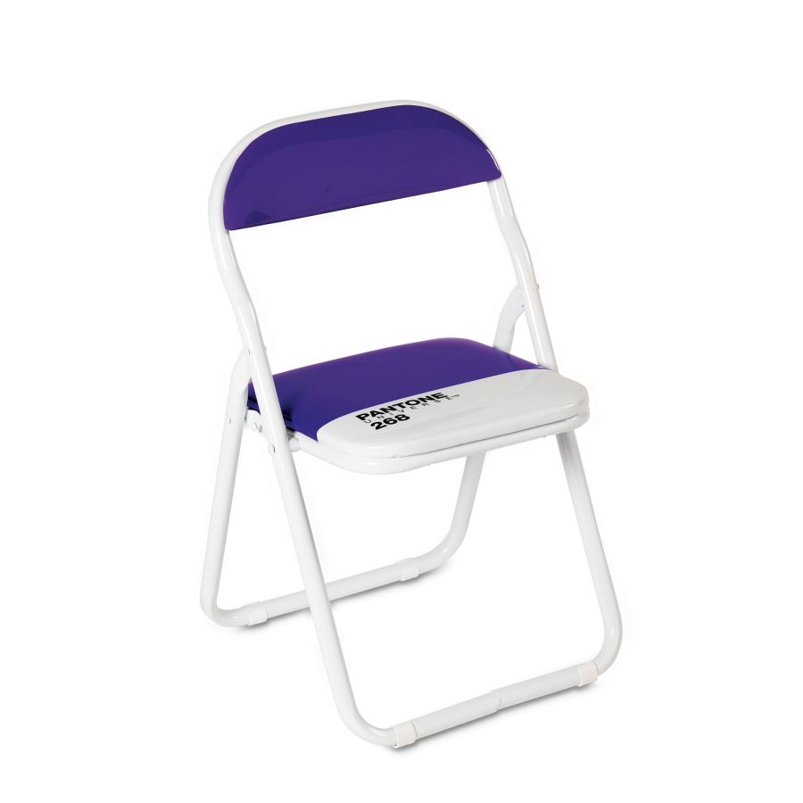 Metal and PVC Folding Chair Baby Chair Pantone by Seletti #Purple