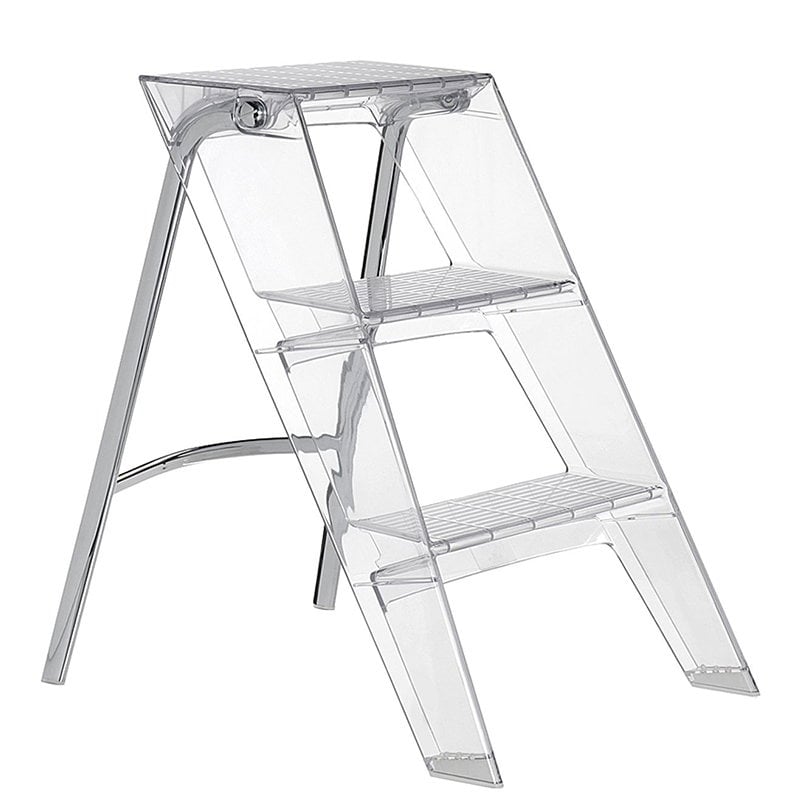 Upper stepladder by Kartell #clear #