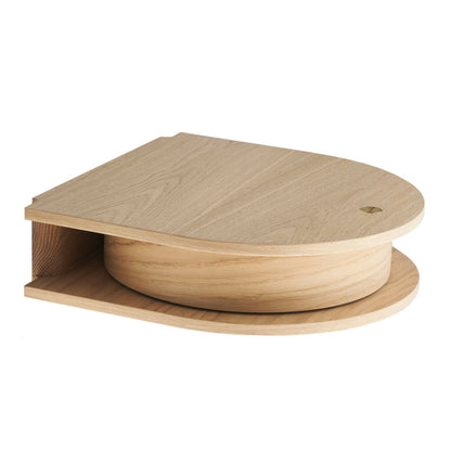 Valet wall drawer, small, light oak