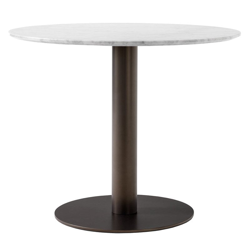 In Between SK18 table by &Tradition #bronze - white marble #