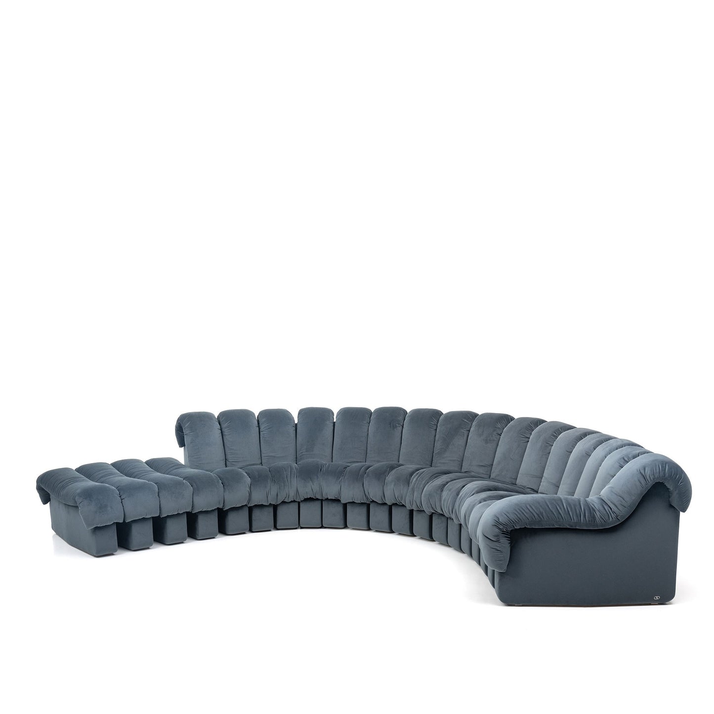 Ds-600 - Curved Modular Fabric Sofa by De Sede