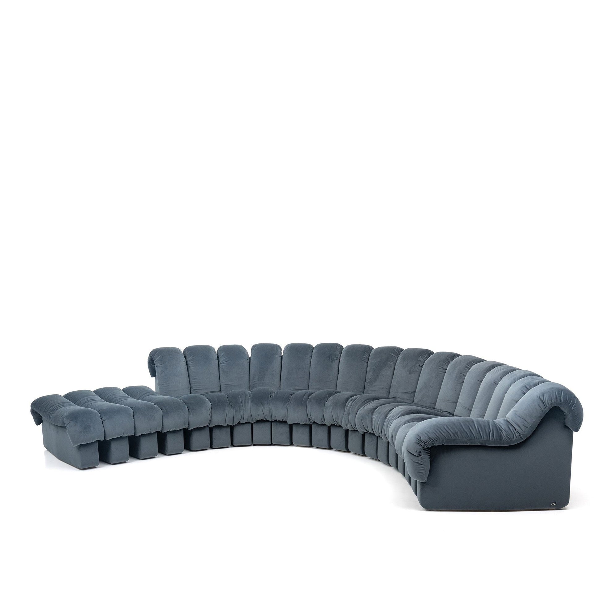 Ds-600 - Curved Modular Fabric Sofa by De Sede