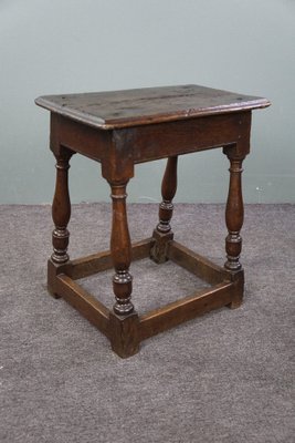 16th Century English Oak Joint Stool-HPP-1781141