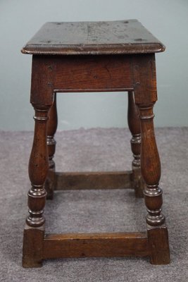 16th Century English Oak Joint Stool-HPP-1781141