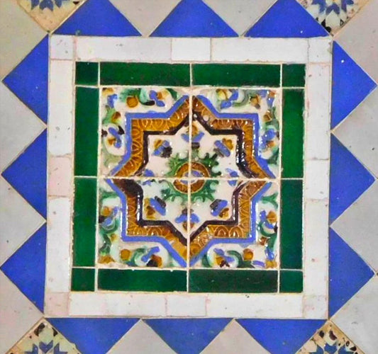 16th Century Panel with Geometric Composition