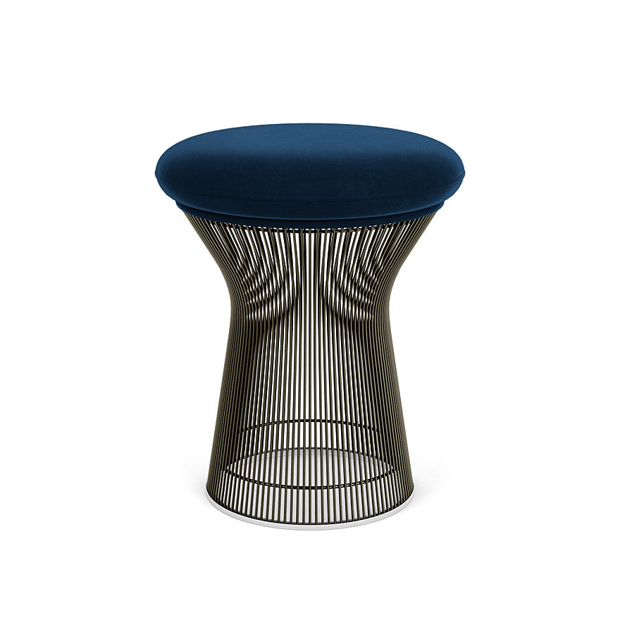 Platner Stool (Frame - Metallic Bronze / Upholstery Material - Knoll Velvet) (Request Info)