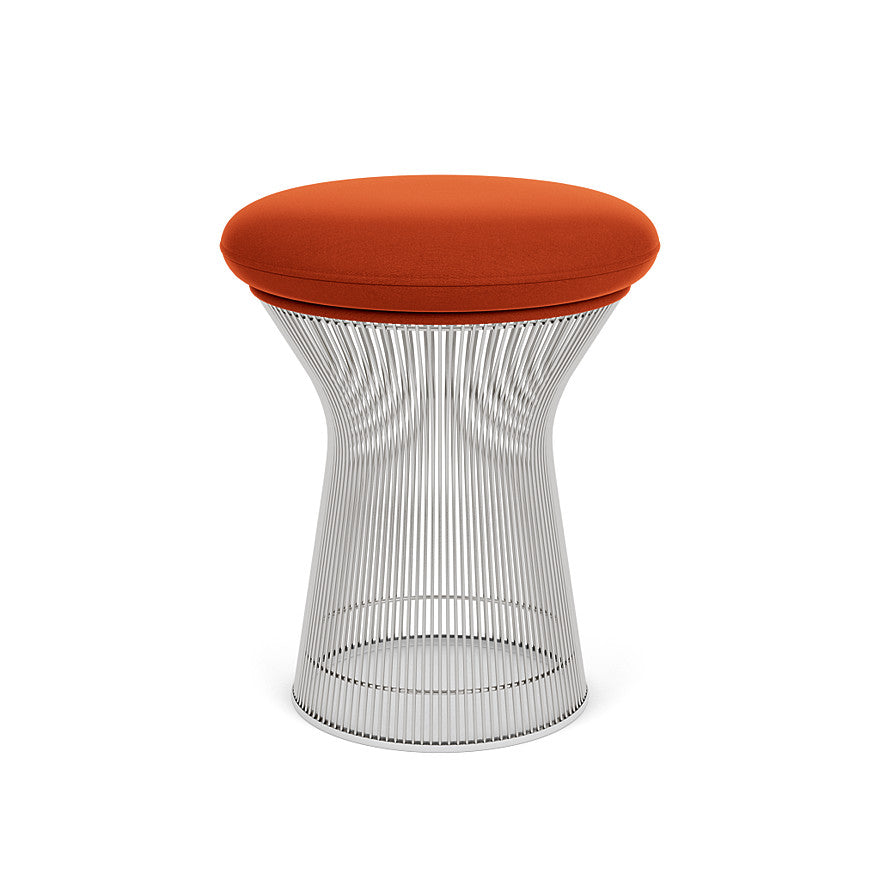 Platner Stool (Frame - Polished Nickel / Upholstery Material - Circa) (Request Info)