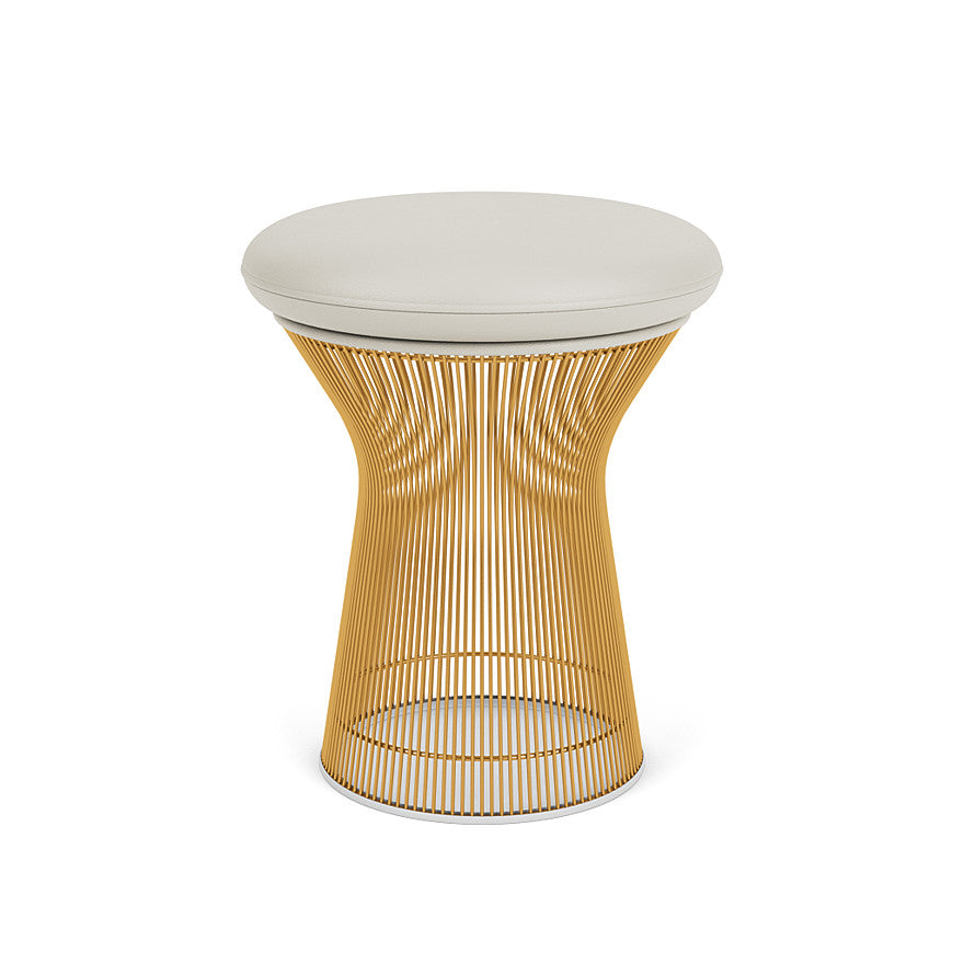 Platner Stool (Frame - Gold / Upholstery Material - Acqua) (Request Info)