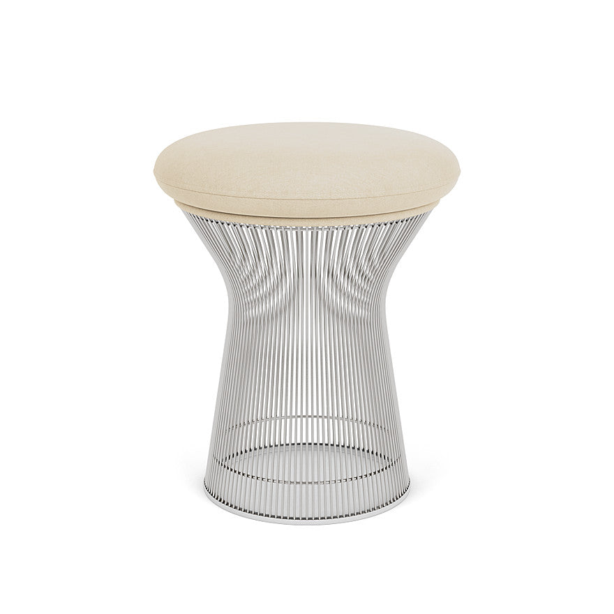 Platner Stool (Frame - Polished Nickel / Upholstery Material - Circa) (Request Info)