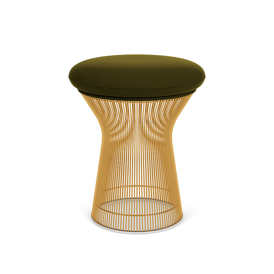 Platner Stool (Frame - Gold / Upholstery Material - Circa) (Request Info)