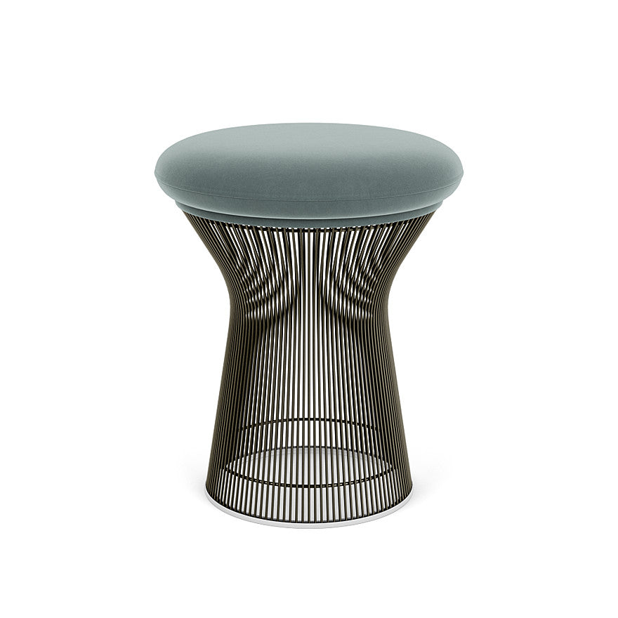 Platner Stool (Frame - Metallic Bronze / Upholstery Material - Knoll Velvet) (Request Info)