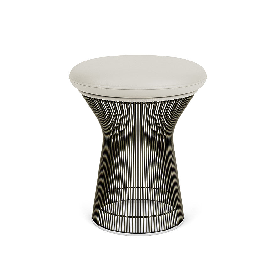 Platner Stool (Frame - Metallic Bronze / Upholstery Material - Acqua) (Request Info)