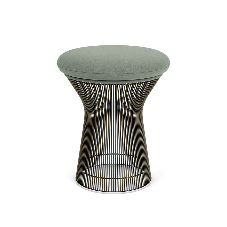 Platner Stool (Frame - Metallic Bronze / Upholstery Material - Ultrasuede) (Request Info)