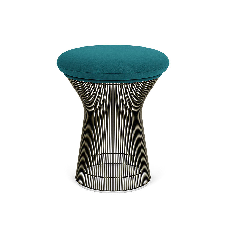 Platner Stool (Frame - Metallic Bronze / Upholstery Material - Ultrasuede) (Request Info)