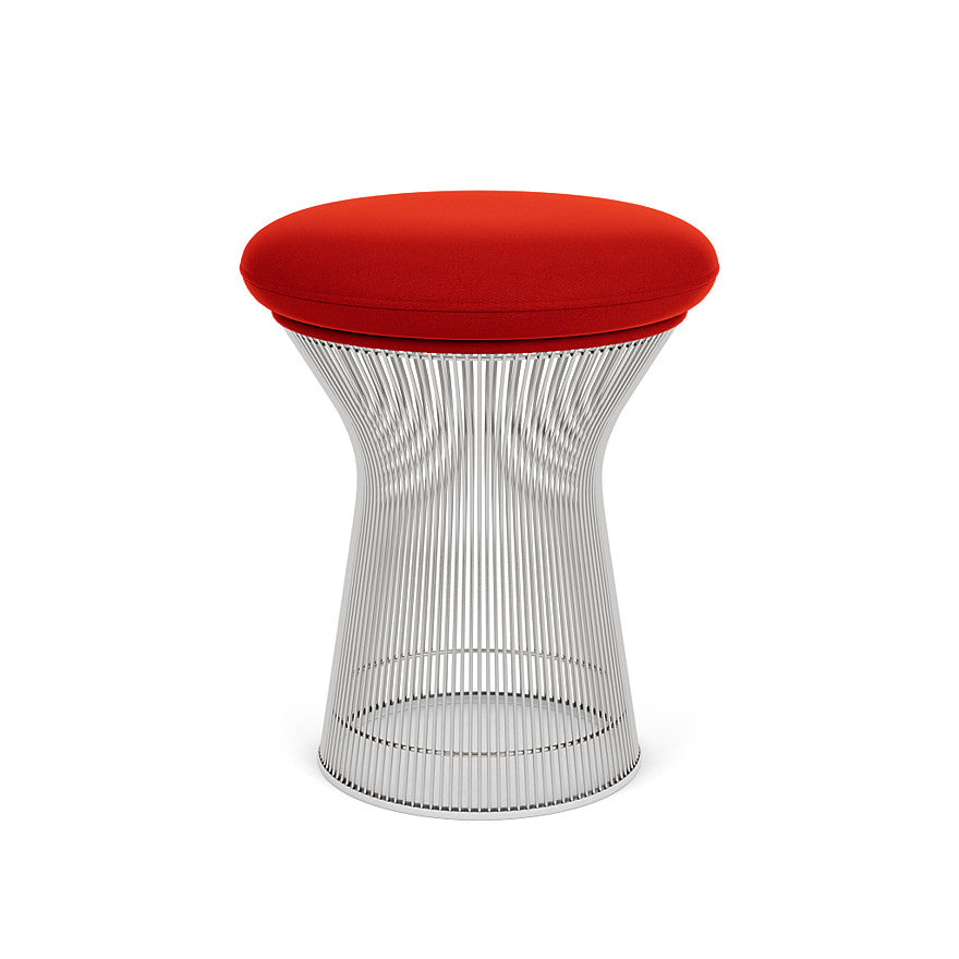 Platner Stool (Frame - Polished Nickel / Upholstery Material - Circa) (Request Info)