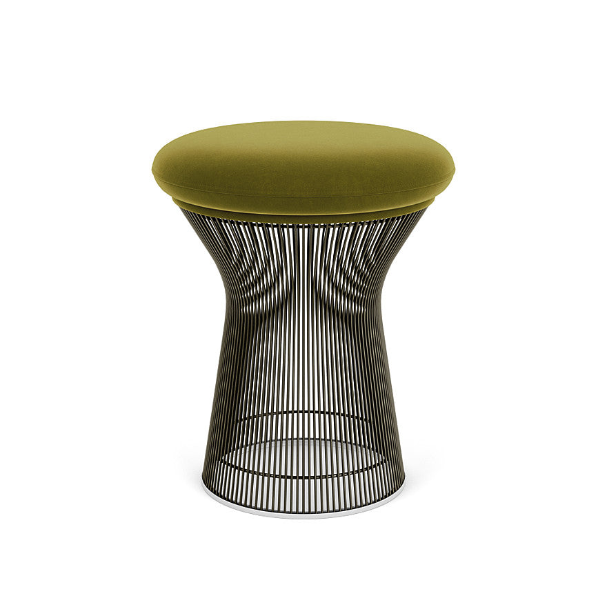 Platner Stool (Frame - Metallic Bronze / Upholstery Material - Knoll Velvet) (Request Info)