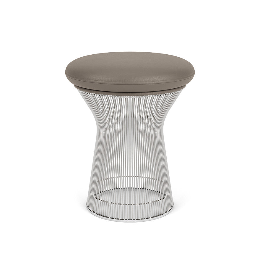 Platner Stool (Frame - Polished Nickel / Upholstery Material - Acqua) (Request Info)