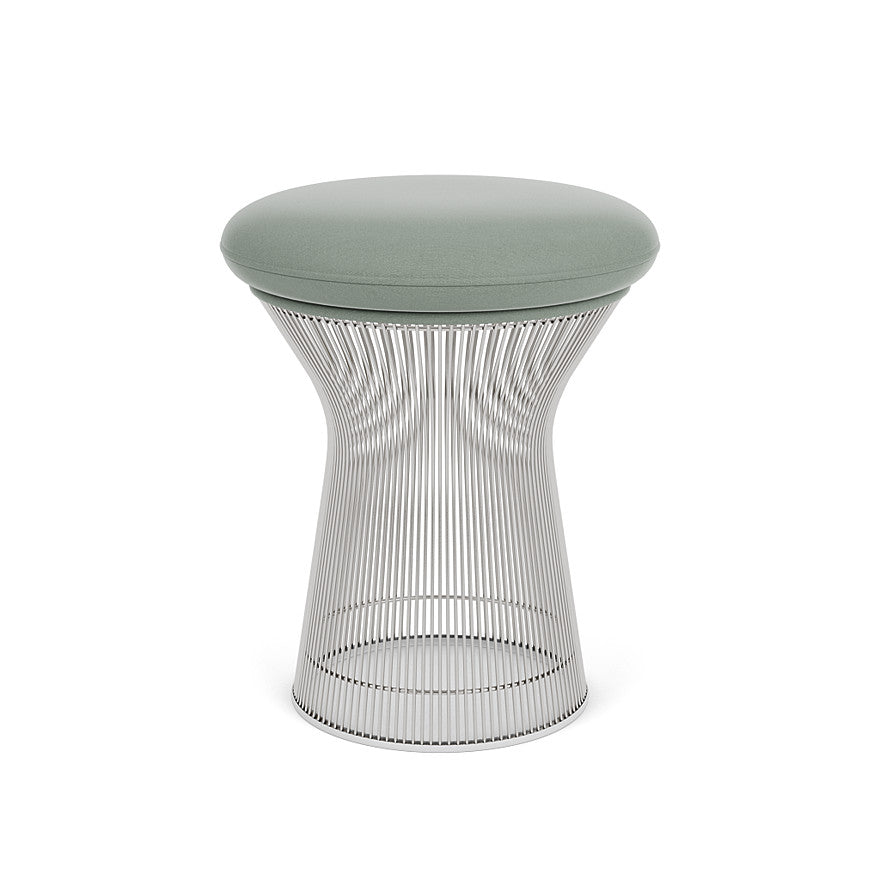 Platner Stool (Frame - Polished Nickel / Upholstery Material - Circa) (Request Info)