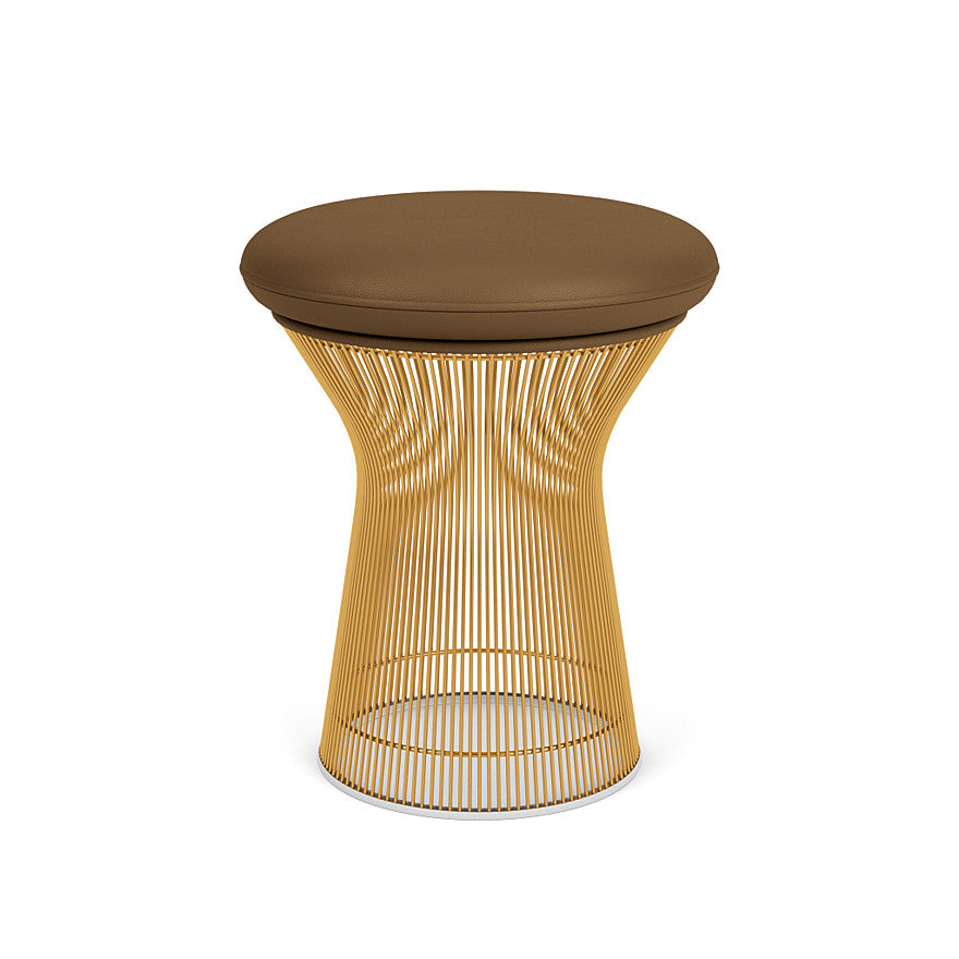 Platner Stool (Frame - Gold / Upholstery Material - Acqua) (Request Info)