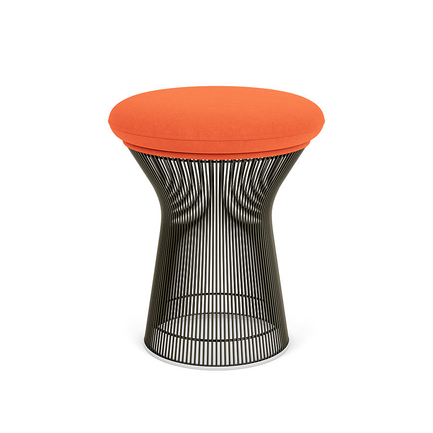 Platner Stool (Frame - Metallic Bronze / Upholstery Material - Ultrasuede) (Request Info)