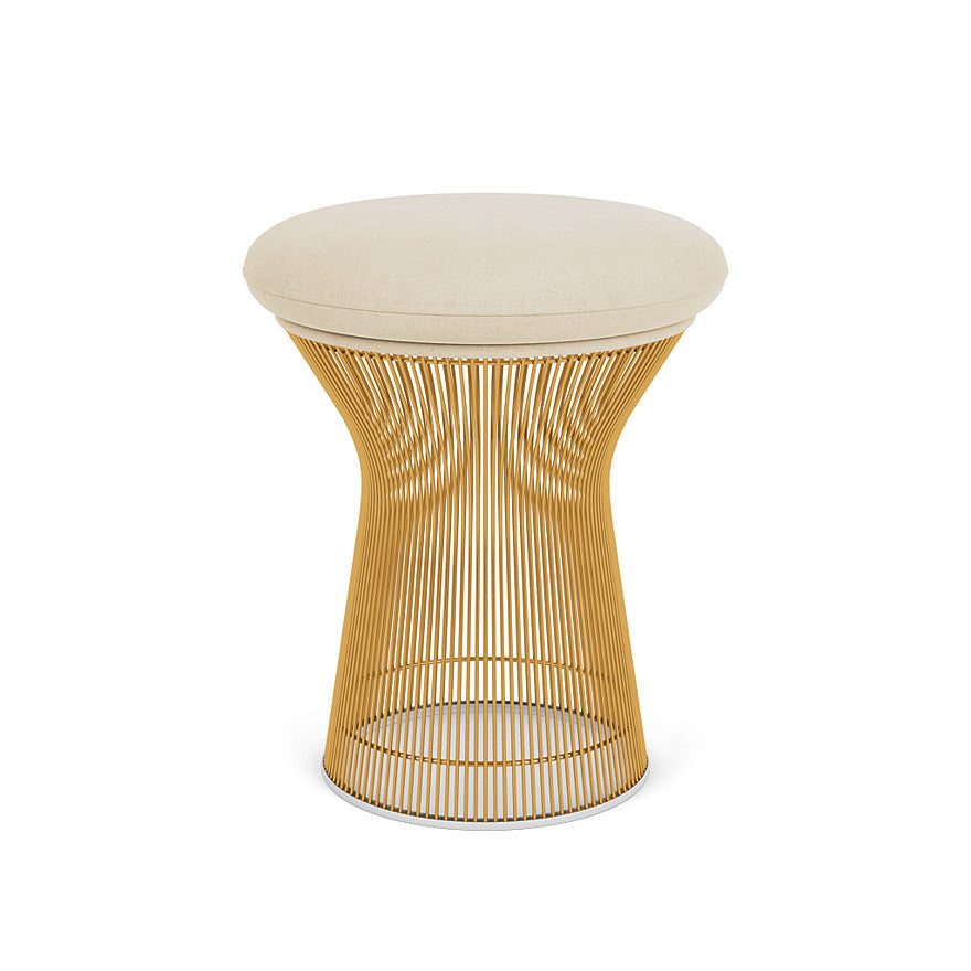 Platner Stool (Frame - Gold / Upholstery Material - Circa) (Request Info)