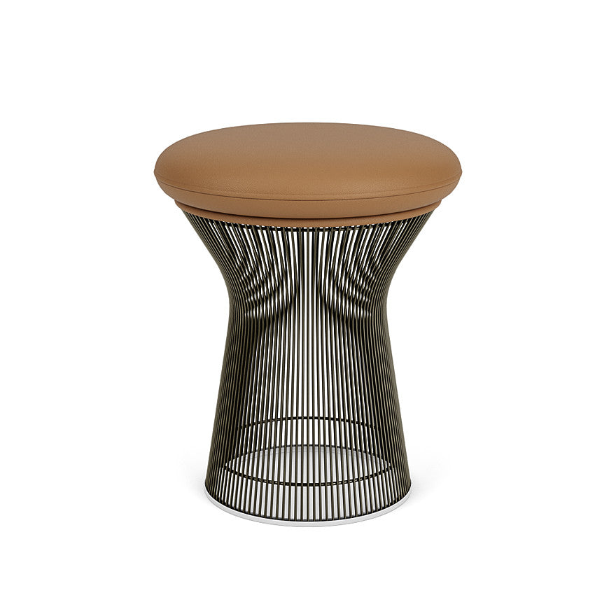 Platner Stool (Frame - Metallic Bronze / Upholstery Material - Volo) (Request Info)