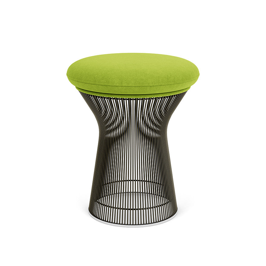 Platner Stool (Frame - Metallic Bronze / Upholstery Material - Ultrasuede) (Request Info)