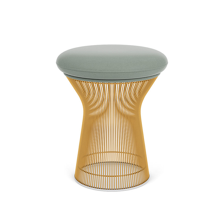 Platner Stool (Frame - Gold / Upholstery Material - Circa) (Request Info)