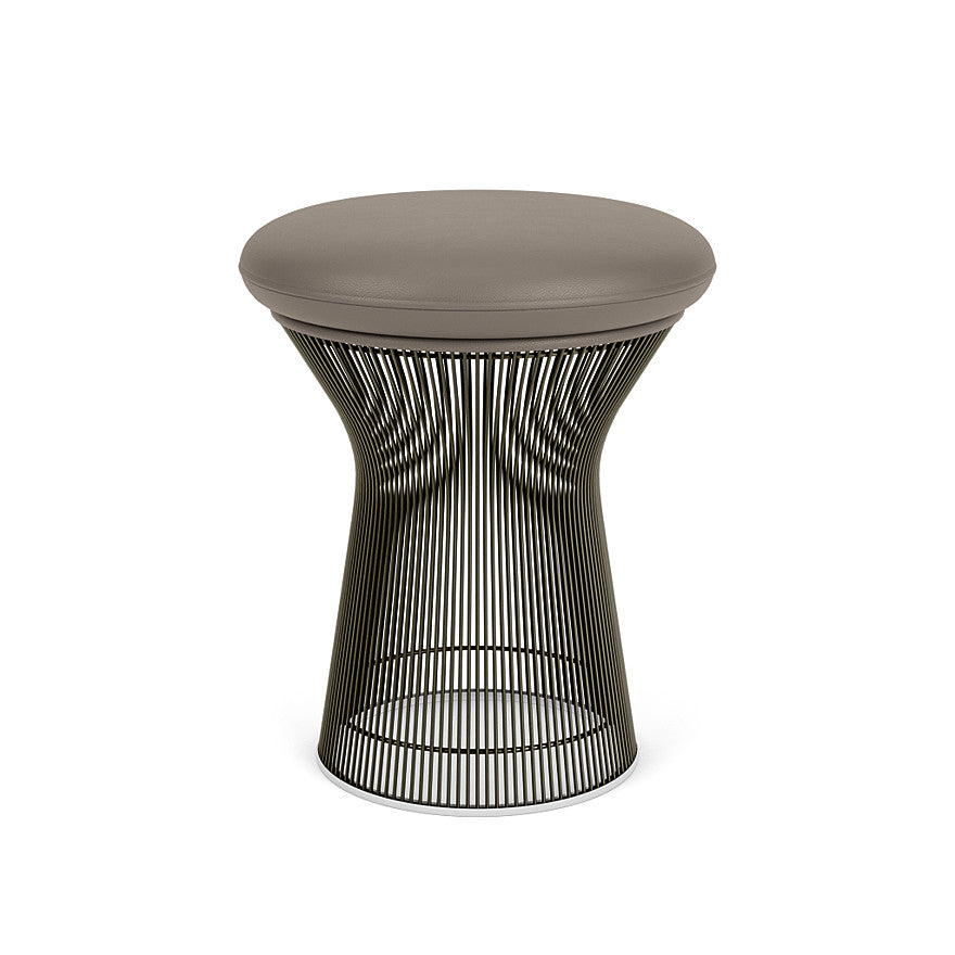 Platner Stool (Frame - Metallic Bronze / Upholstery Material - Acqua) (Request Info)