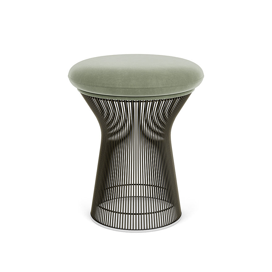 Platner Stool (Frame - Metallic Bronze / Upholstery Material - Knoll Velvet) (Request Info)