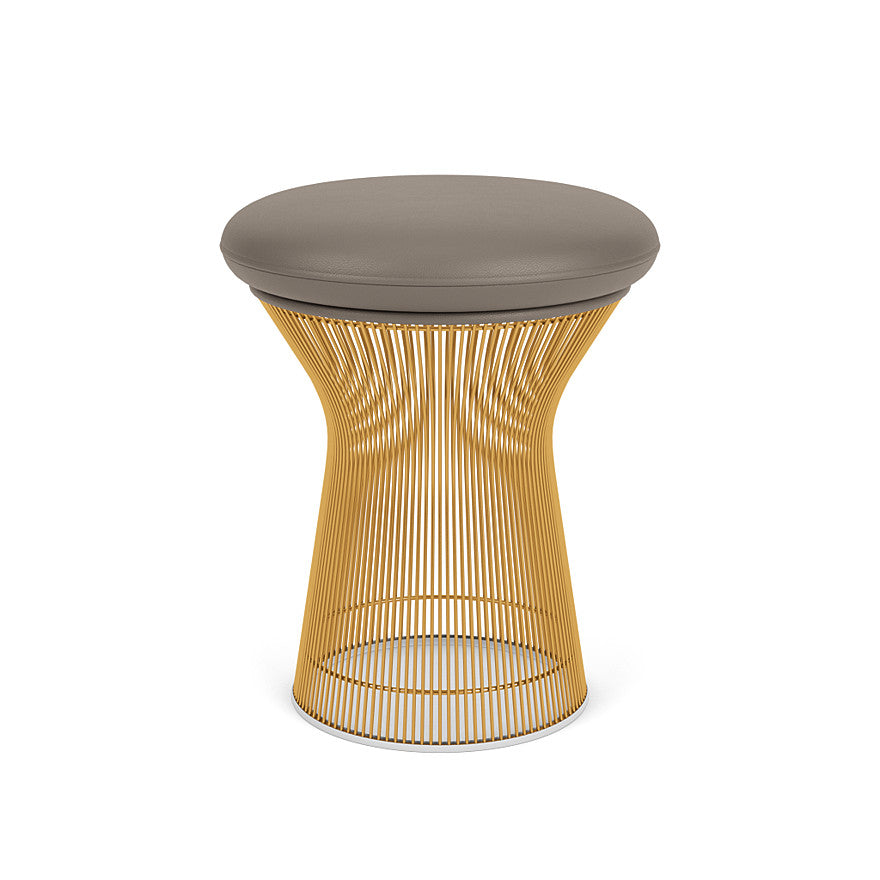 Platner Stool (Frame - Gold / Upholstery Material - Acqua) (Request Info)