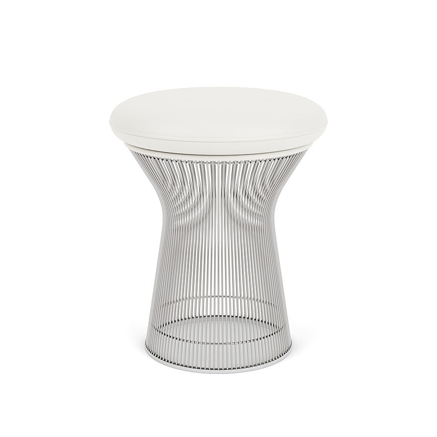 Platner Stool (Frame - Polished Nickel / Upholstery Material - Acqua) (Request Info)