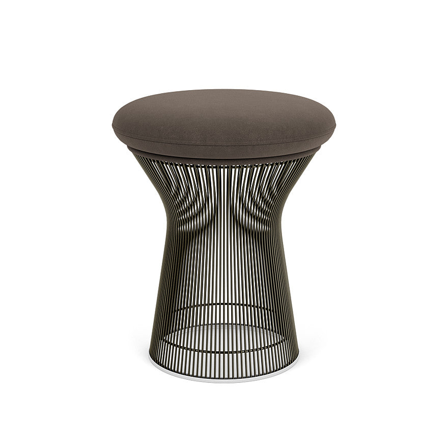 Platner Stool (Frame - Metallic Bronze / Upholstery Material - Ultrasuede) (Request Info)