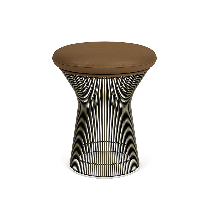 Platner Stool (Frame - Metallic Bronze / Upholstery Material - Acqua) (Request Info)