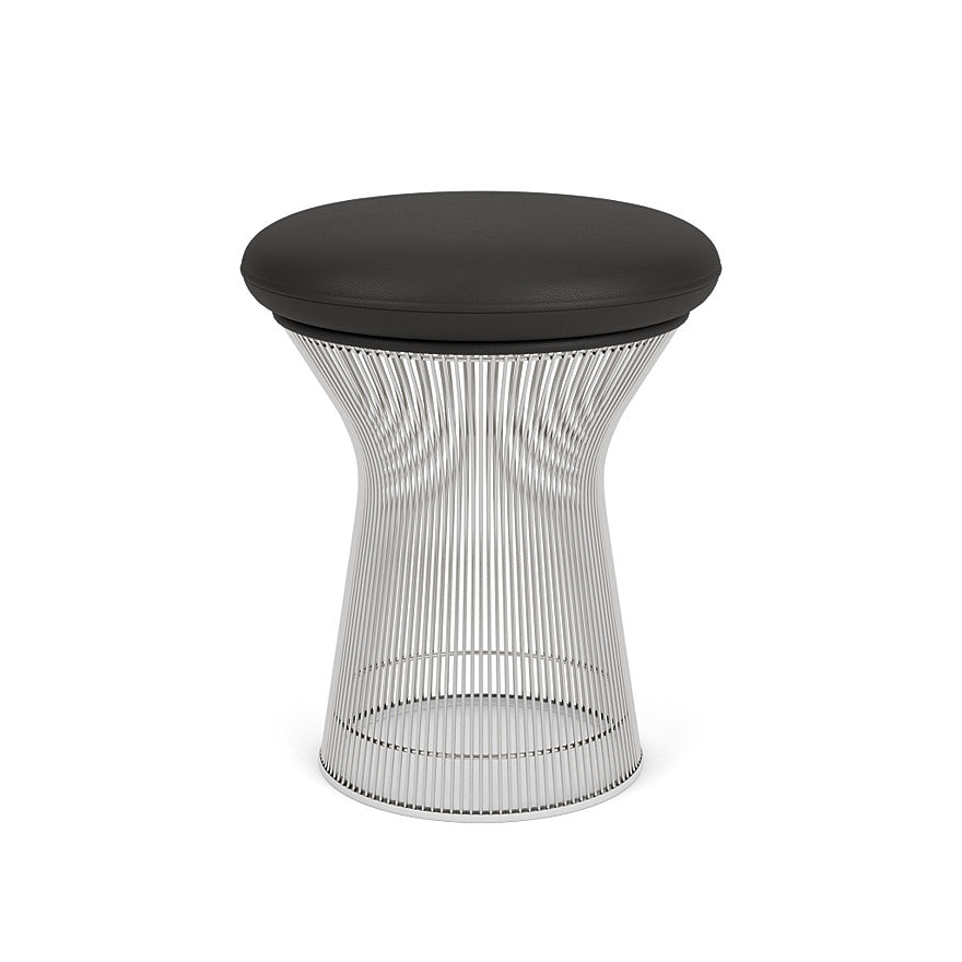 Platner Stool (Frame - Polished Nickel / Upholstery Material - Acqua) (Request Info)