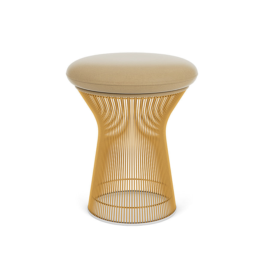 Platner Stool (Frame - Gold / Upholstery Material - Circa) (Request Info)