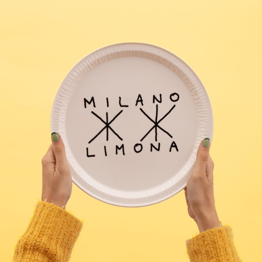 Fine Porcelain Plate MILANOLIMONA by Seletti #White