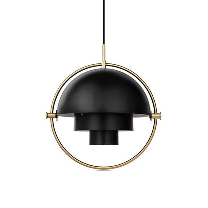 Multi-Lite Pendant Brass & Blue