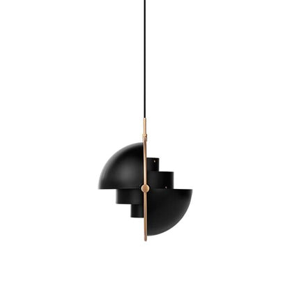 Multi-Lite Pendant Large Brass/Matt Black