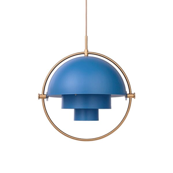 Multi-Lite Pendant Large Brass & Midnight Blue - Limited Edition