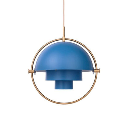 Multi-Lite Pendant Large Brass & Midnight Blue - Limited Edition